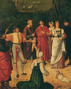 ソロモンの裁き、1505 作： Giorgione da Castelfranco